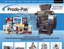 Tablet Screenshot of prodo-pak.com